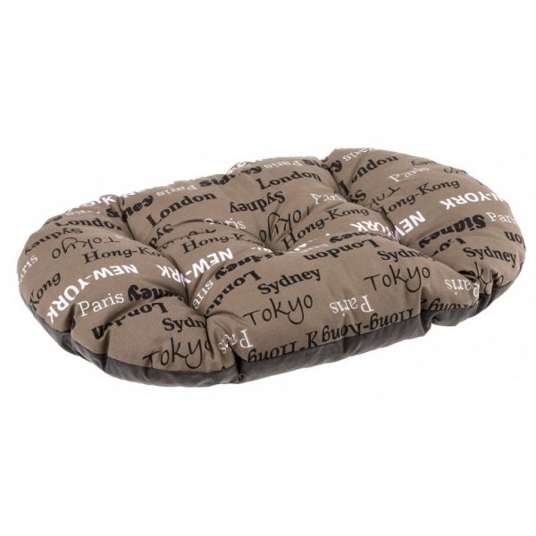 Ferplast Colchão Animal Relax Cities 85 x 55 cm Algodão Marrón 541241