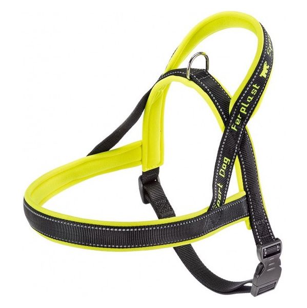 Ferplast Peitoral Sport 65 x 98 cm Nylon Amarillo/negro L 499983