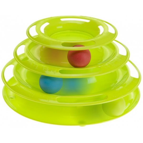 Ferplast Brinquedo para Gatos Twister 24,5 x 13 cm Verde 496291