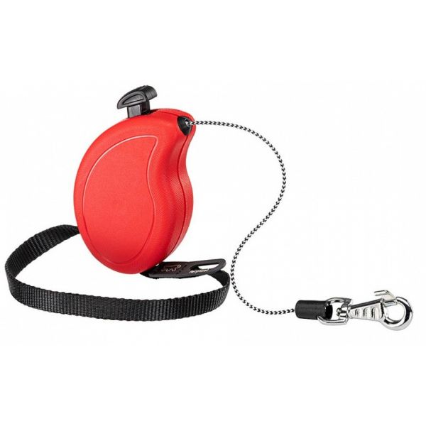Ferplast Trela de Rodadura Flippy One Mini 9,2 cm 3 Metros Nylon Rojo 928661