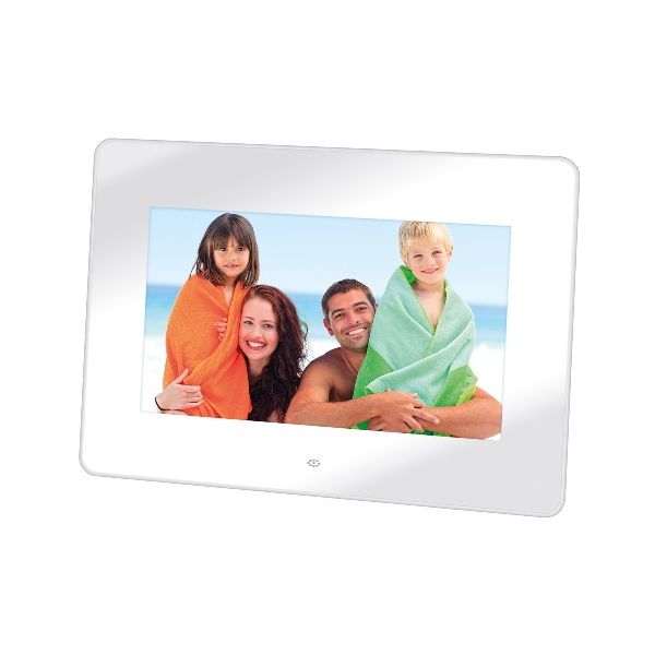Trevi Moldura Digital 7" LED c/ Leitor Cartões White
