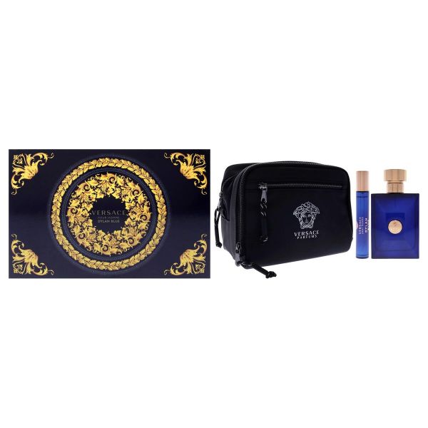 Versace Dylan Blue Pour Homme Eau de Toilette 100ml + Eau de Toilette 10ml + Bolsa Coffret
