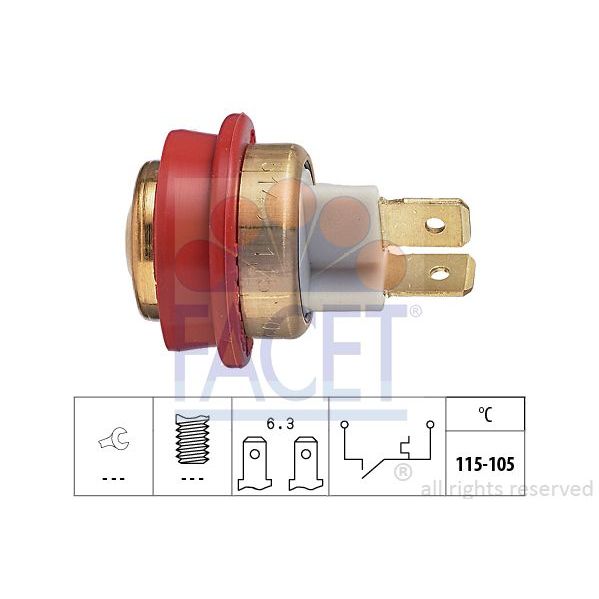 Facet Interruptor de Temperatura, Ventilador D - 7.5143