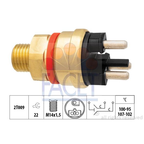 Facet Interruptor de Temperatura, Ventilador D - 7.5637