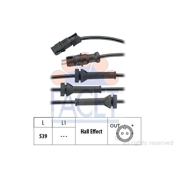 Facet Sensor, Rotações da Roda - 21.0054
