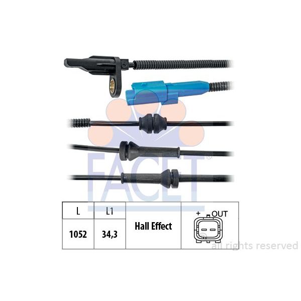 Facet Sensor, Rotações da Roda - 21.0025