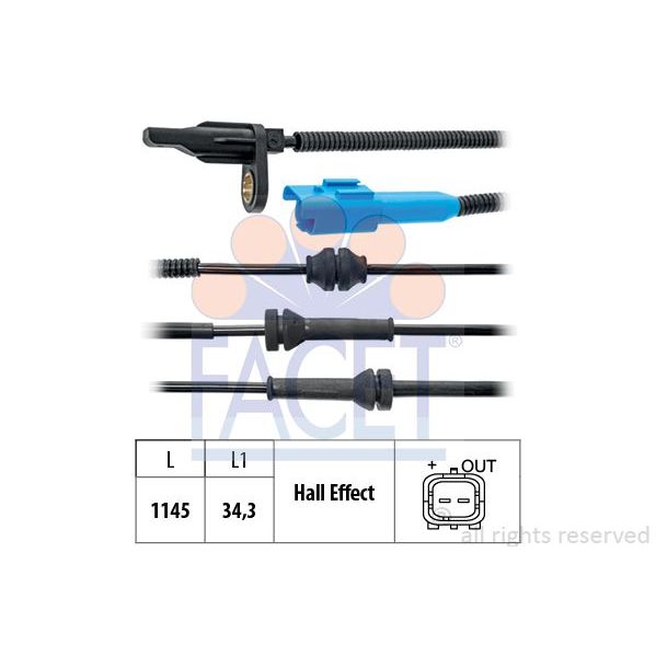 Facet Sensor, Rotações da Roda - 21.0062