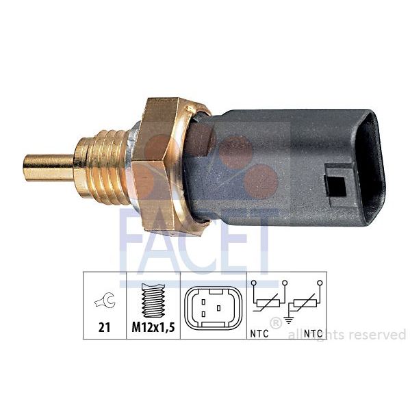 Facet Sensor, Temperatura do Líquido de Refrig - 7.3273