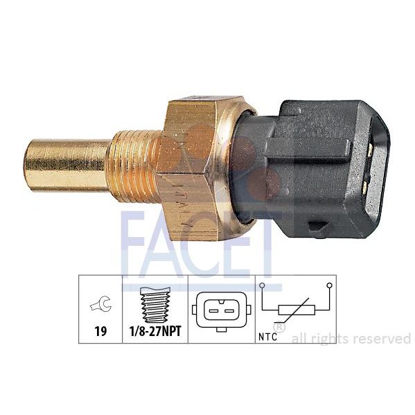 Facet Sensor, Temperatura do Líquido de Refrig - 7.3283