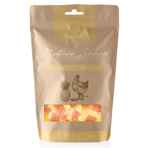 Ferribiella Rolos de Frango & Ananás Cães 80g