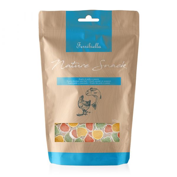 Ferribiella Sushi de Frango & Peixe Cães 80g