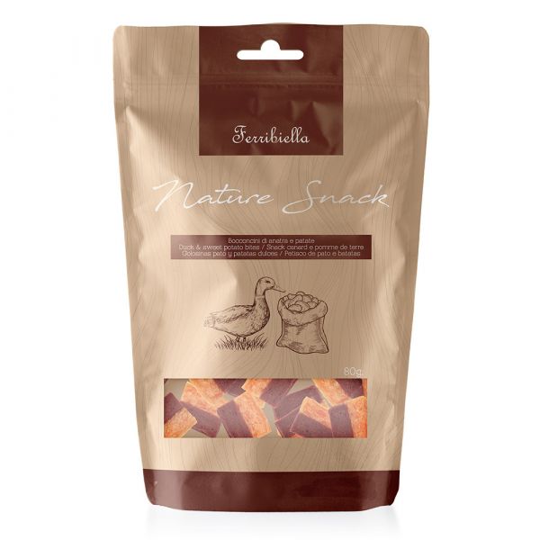 Ferribiella Petiscos de Pato & Batata Cães 80g