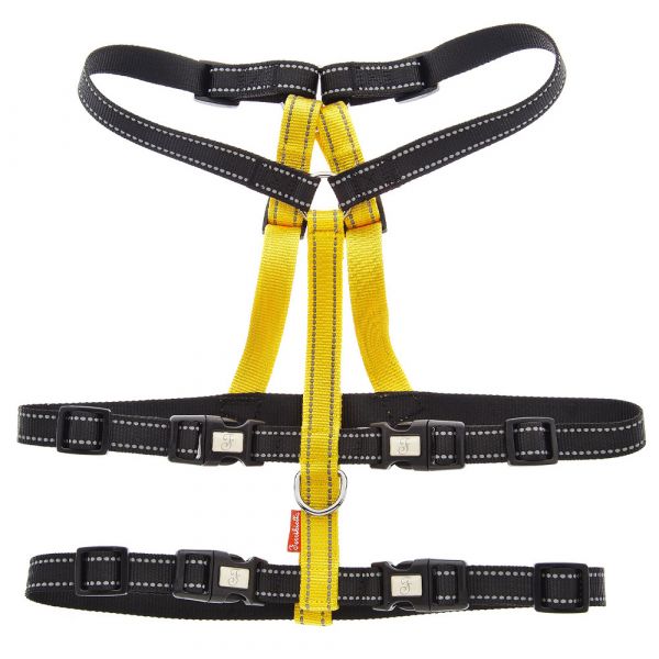 Ferribiella Peitoral Anti-fuga Cães L Amarelo & Preto