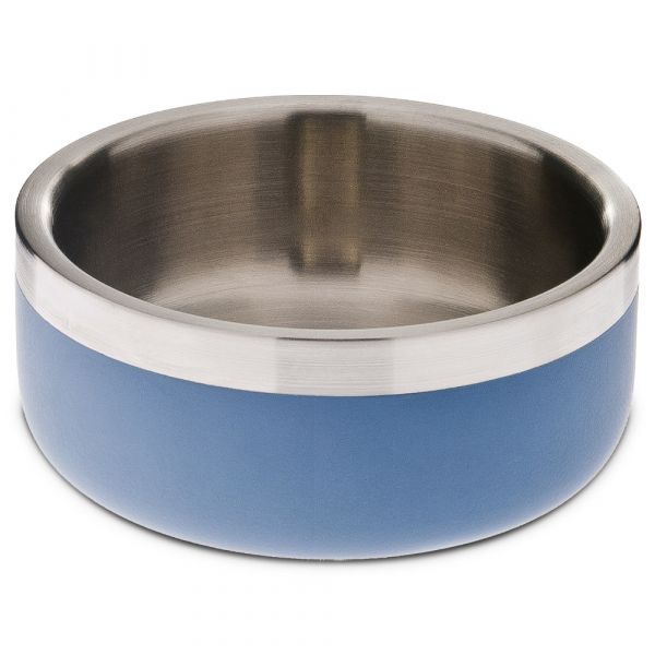 Ferribiella Taça Inox Double Wall Matte Cães Large Azul
