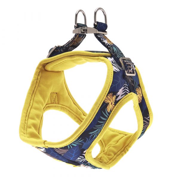 Ferribiella Peitoral Kami Amarelo Floral Cães L