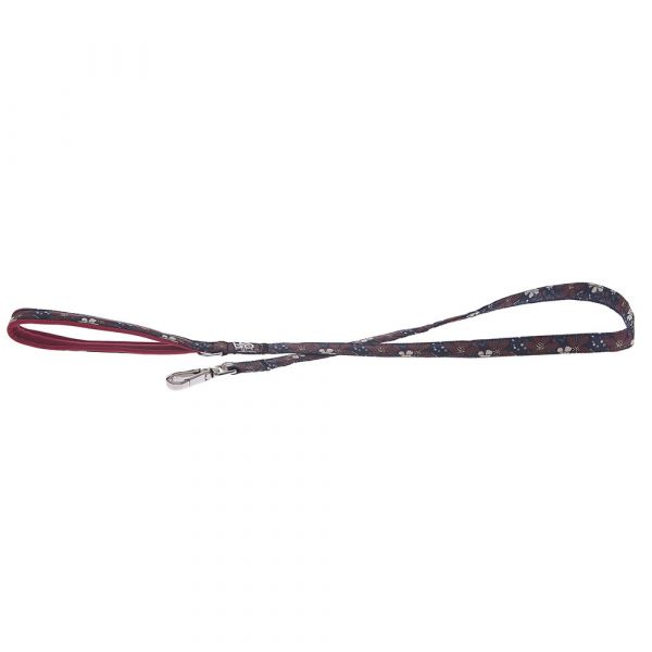 Ferribiella Trela Kami Vermelha Floral Cães 120 cm/20 mm