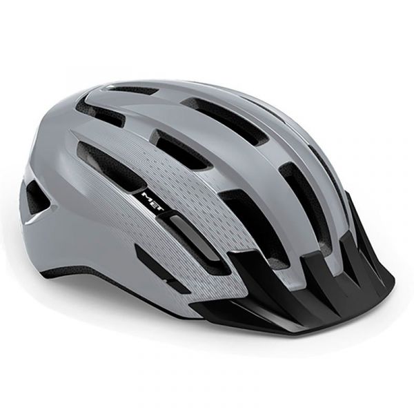 Met Downtown Mips Mtb Urban Helmet Preto,Cinzento S-M