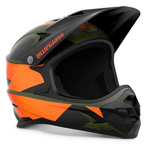 Bluegrass Intox Downhill Helmet Verde,Laranja M