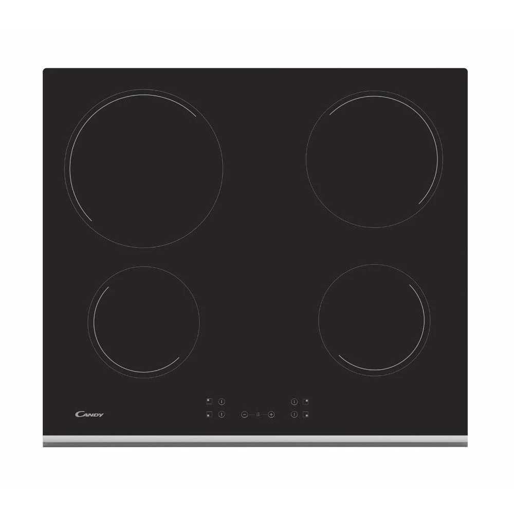 Placa Vitrocerâmica Candy CH64XB | 4 Zonas, Preto