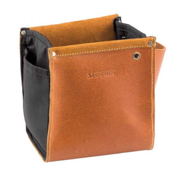 Stocker Leather Pouch Bag Castanho