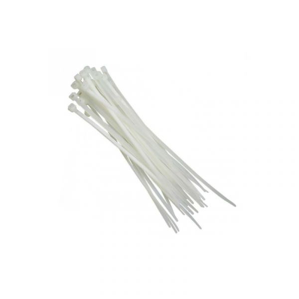 Elematic Abracadeira de Serrilha 4.8 X 200 mm Nylon Branco (pack 100 Un.) - 10059722