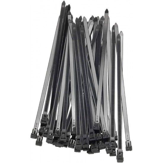 Abraç. serr. nylon 7.5x540mm preta Elematic