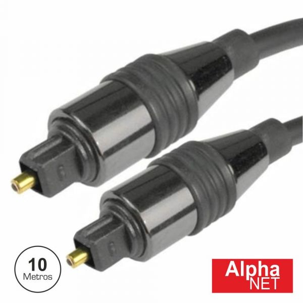Alpha Elettronica Cabo Fibra Óptica Toslink-toslink 10m
