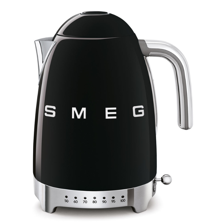 Chaleira Elétrica Smeg Anni 50 1,7L Temperatura Variável Preto