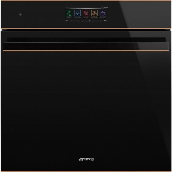 Forno Smeg SO6606APNR 68 L - Preto e Perfis Cobre