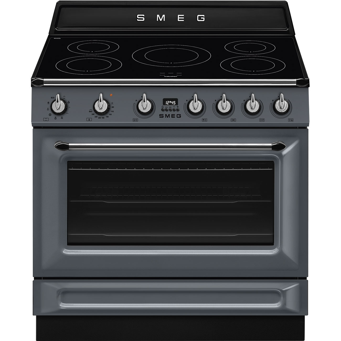 Fogão Elétrico com Placa de Indução Smeg Victoria TR90IMGR de 5 Zonas e de 115 Litros