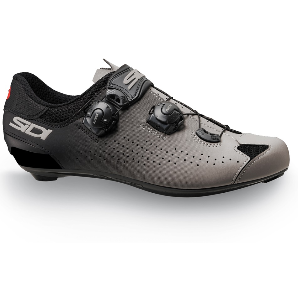 SAPATOS CICLISMO ESTRADA SIDI GENIUS 10 CINZA/PRETO