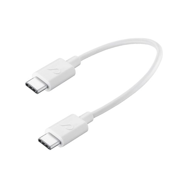 Cabo de Dados Cellularline USB-C USB-C 15cm Branco - 39549632446539