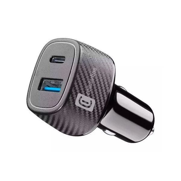 Carregador Isqueiro Cellularline 1xUSB 1xUSB-C 48W - 39892825735243