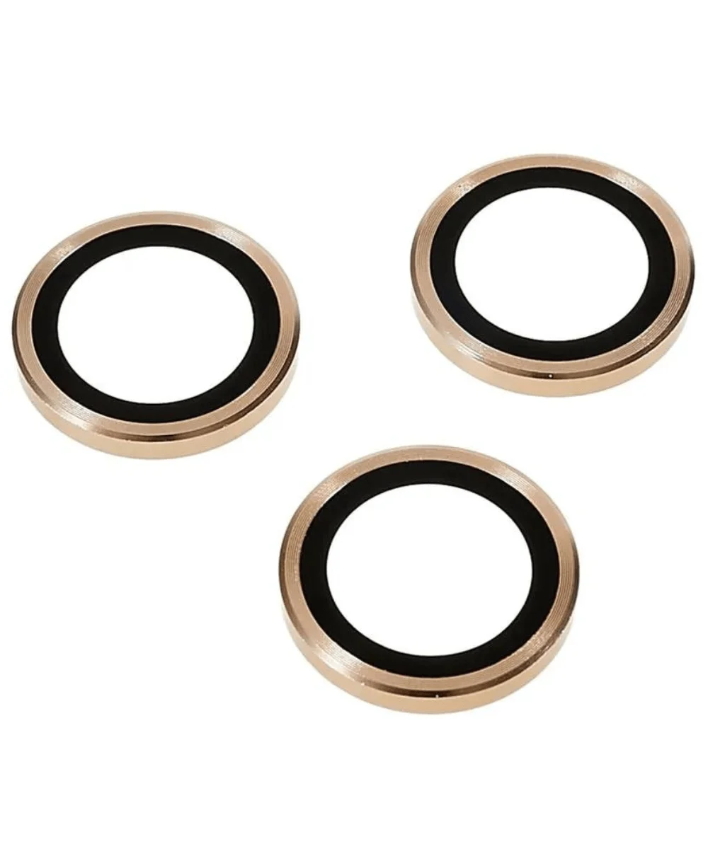 Protetor 3 Lentes iPhone 14 Pro/ 14 Pro Max Dourado