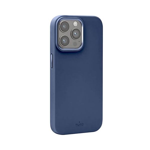 Puro Capa Icon em Silicone com Magsafe para Apple iphone 15 Pro Max Azul