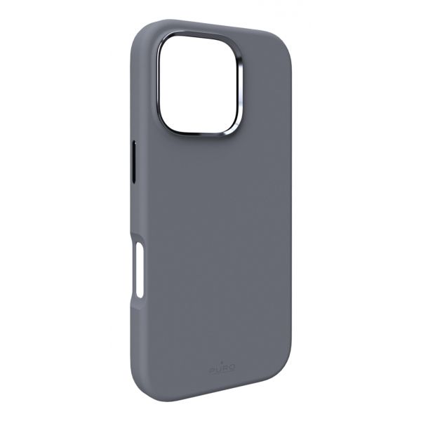 Puro Capa Silicone para iPhone 16 Pro Black Oyster