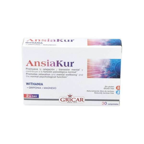 Gricar Ansiakur Relaxamento e Bem-estar 30 Comprimidos de 950mg