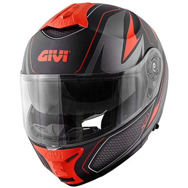 Givi Capacete X.21 Challenger Shiver Matt Black / Titanium / Red S