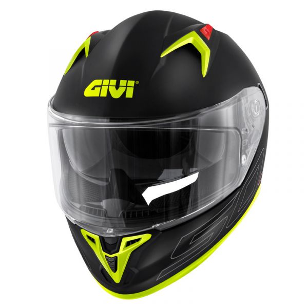 Givi Capacete 50.9 Solid Matt Black Silver Yellow S