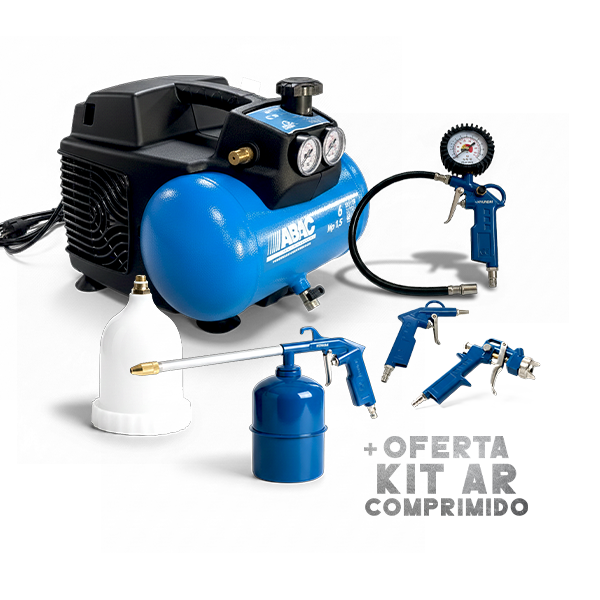 Compressor Sem Óleo 6LT 1.5HP 230V ABAC