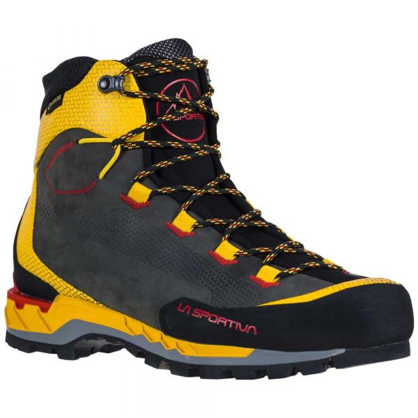 La Sportiva Trango Tech Leather Goretex Mountaineering Boots Amarelo,Cinzento 44 Homem