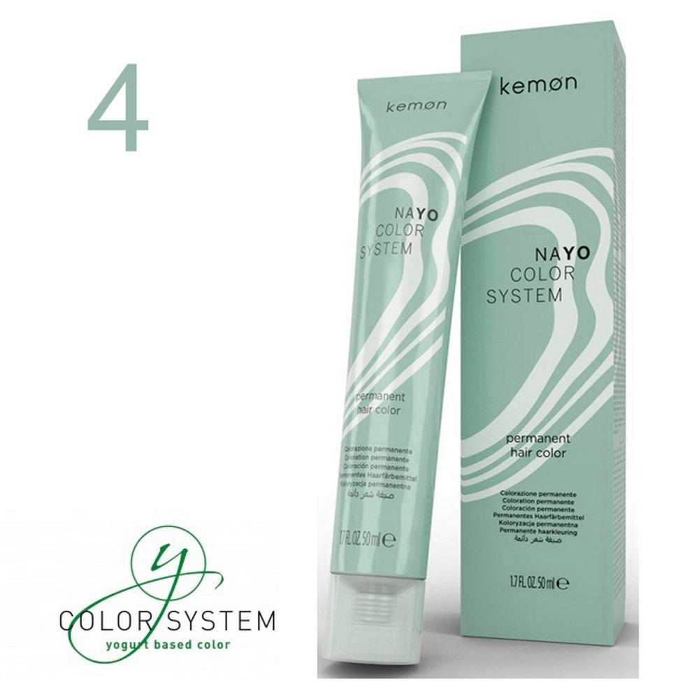 Kemon - Tinte Nayo Color Natural 4 Castaño 50 ml