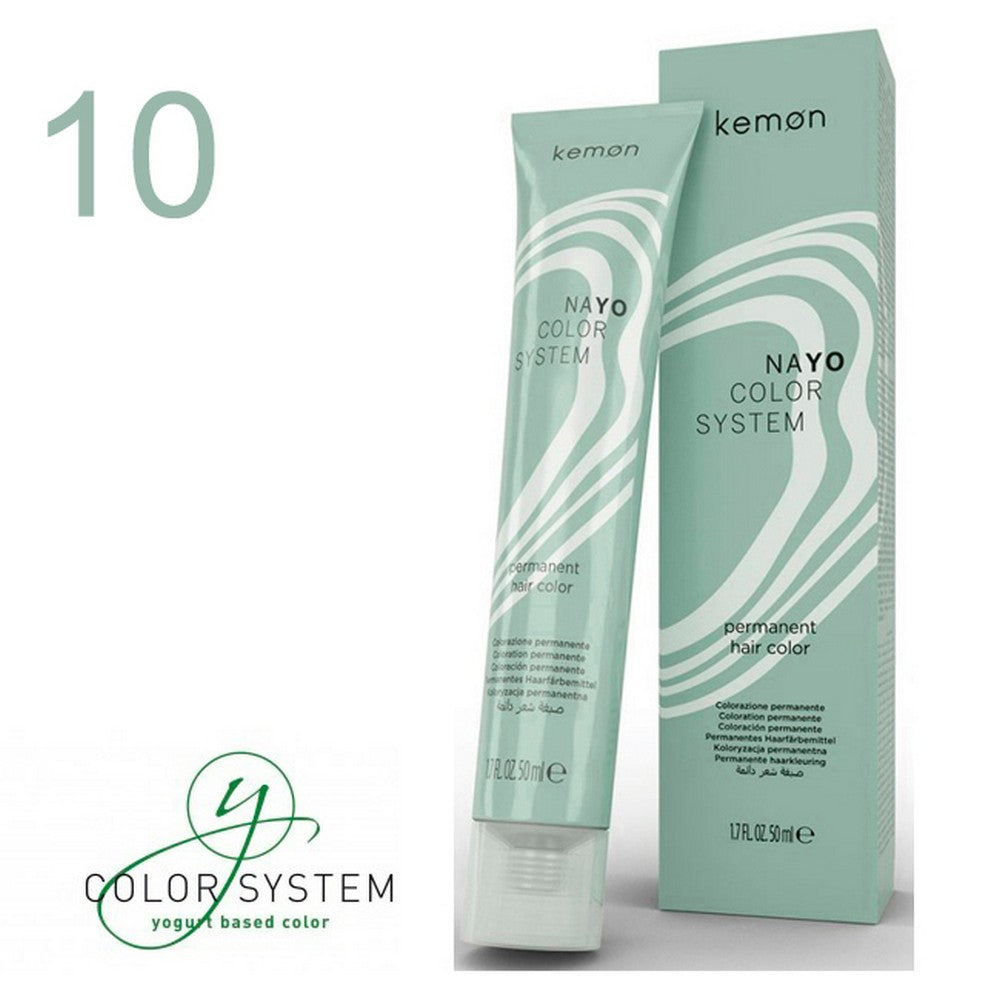Kemon - Tinte Nayo Color Natural 10 Rubio Platinado Natural 50 ml