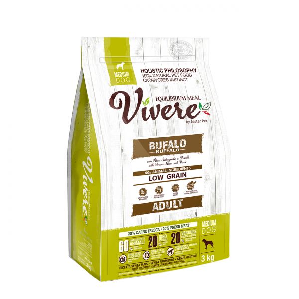 Mister Pet Vivere Medium Adult Buffalo 3kg