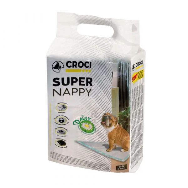 Croci Resguardos Super Nappy Daisy 84 x 57 cm 30 Unidades