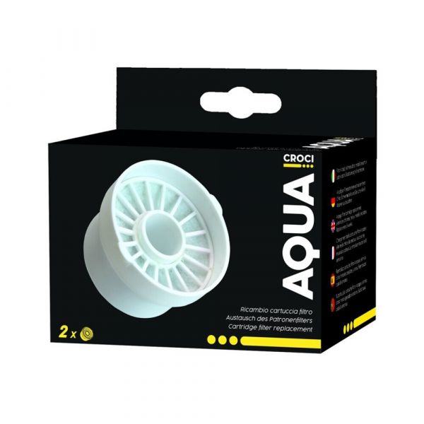 Croci Recarga Aqua Multi Filter para Fonte de Água Aqua Smart para Cães e Gatos 2 Unidades
