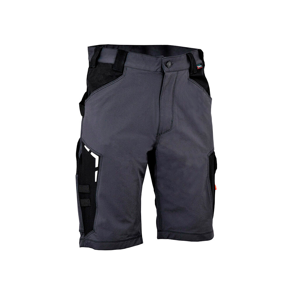 Bermuda bortan cinzento escuro preto cofra tamanho 56