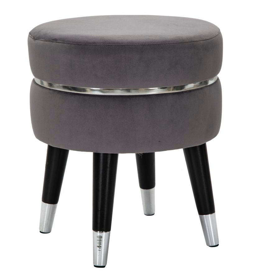 Banco Paris Grigio Prateado Cm ø 35x40,5