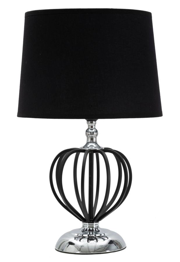 Candeeiro de Mesa Darky Prateado Cm ø28x44,5