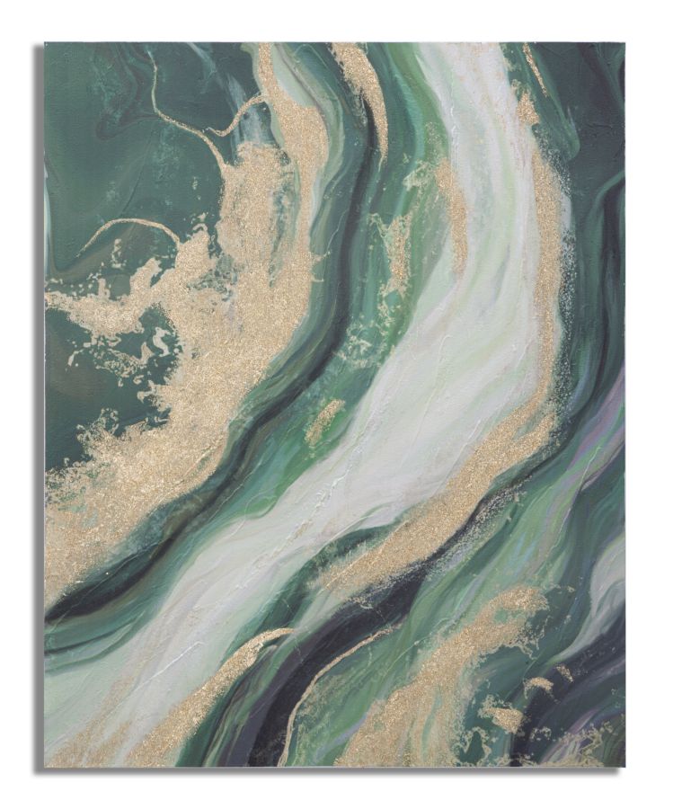 Pintura Sobre Tela Greenery Cm 80x2,8x100
